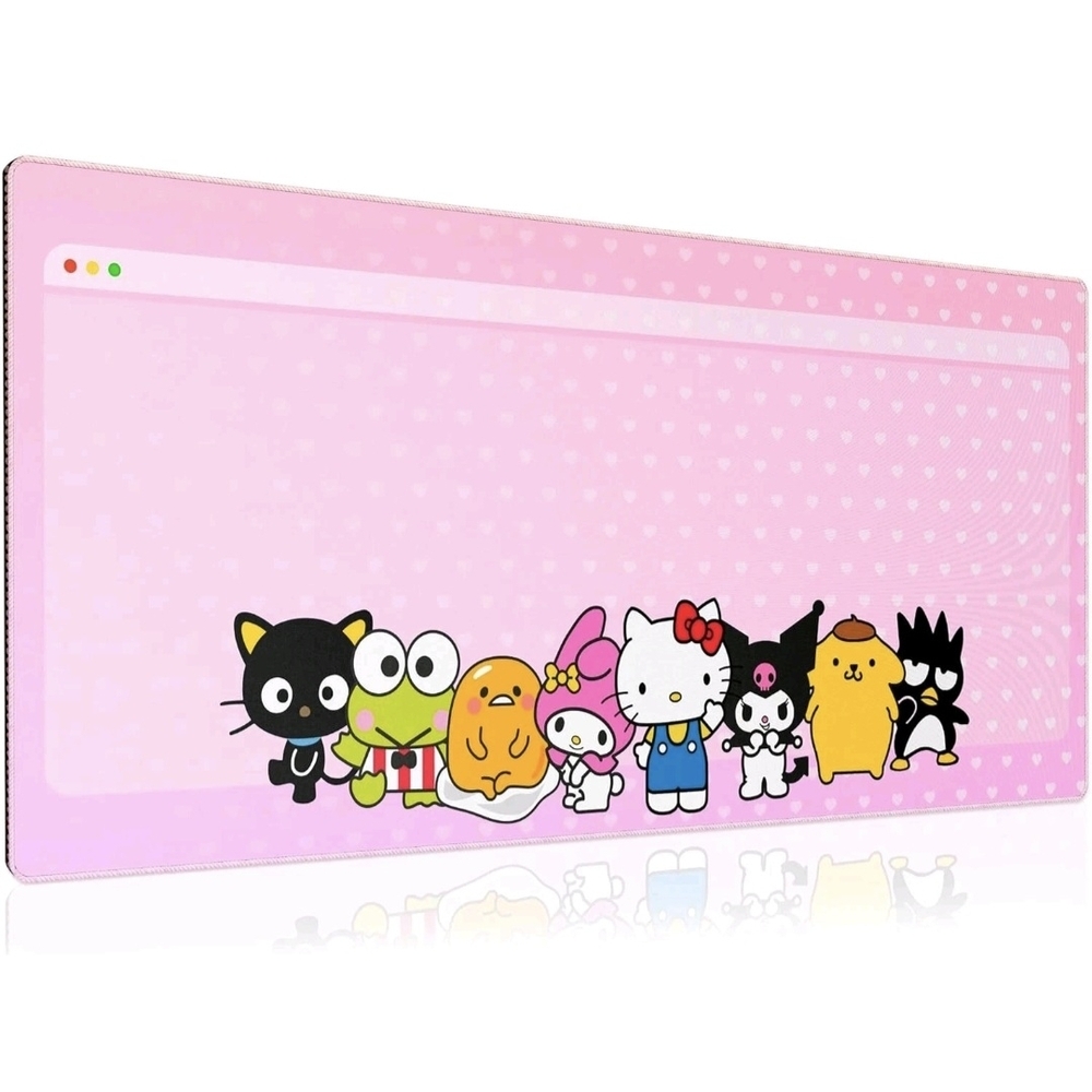 Sanrio Characters Pink Keyboard Mat
